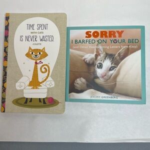 Set of 2 Cat Lover Books – Journal & Humor Gift